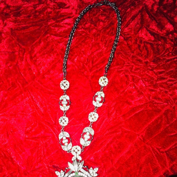 BaubleBar Emerald Vignette Pendant Necklace - Picture 5 of 5